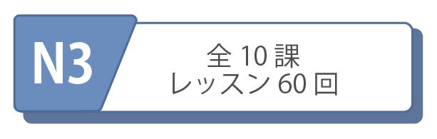 オンライン日本語レッスンコース　N3レベルコース