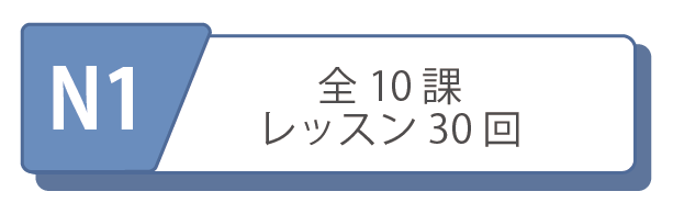 オンライン日本語レッスンコース　N1レベルコース