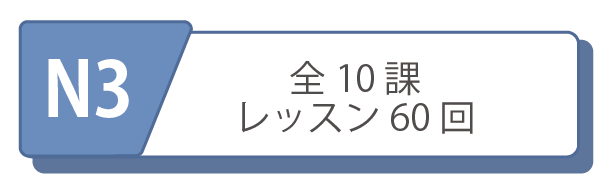 オンライン日本語レッスンコース　N3レベルコース