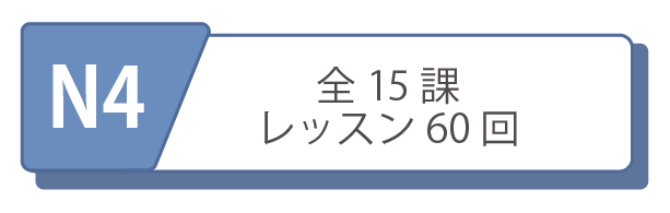 オンライン日本語レッスンコース　N4レベルコース